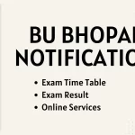 BU Bhopal Notification