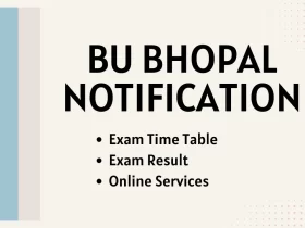 BU Bhopal Notification