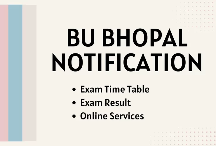 BU Bhopal Notification