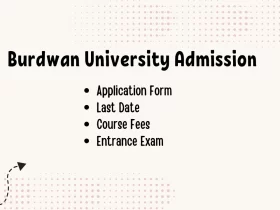 Burdwan University Admission