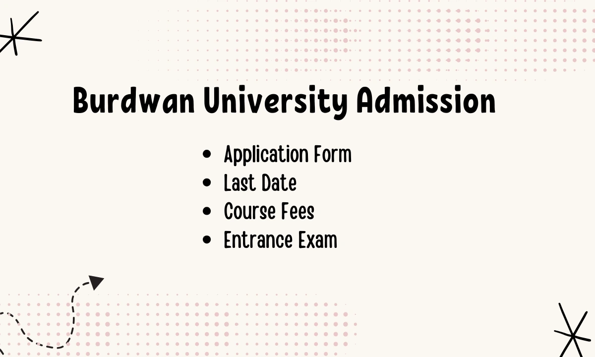 Burdwan University Admission