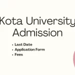 Kota University Admission