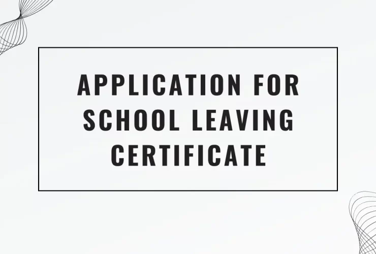 Application For School Leaving Certificate